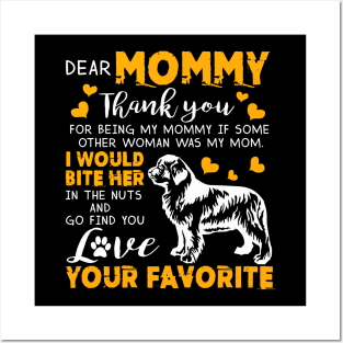 Tibetan Terrier Dear Mommy Thank You For Being My Mommy Posters and Art